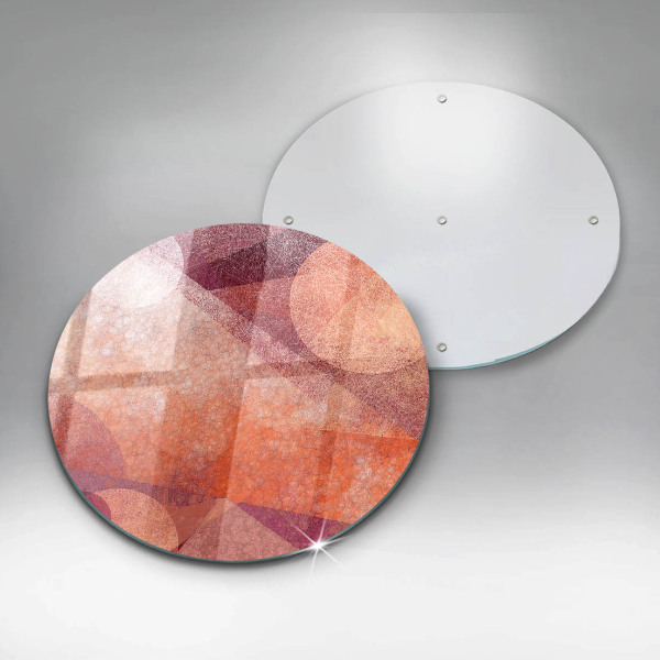 Glass cutting board Abstract art