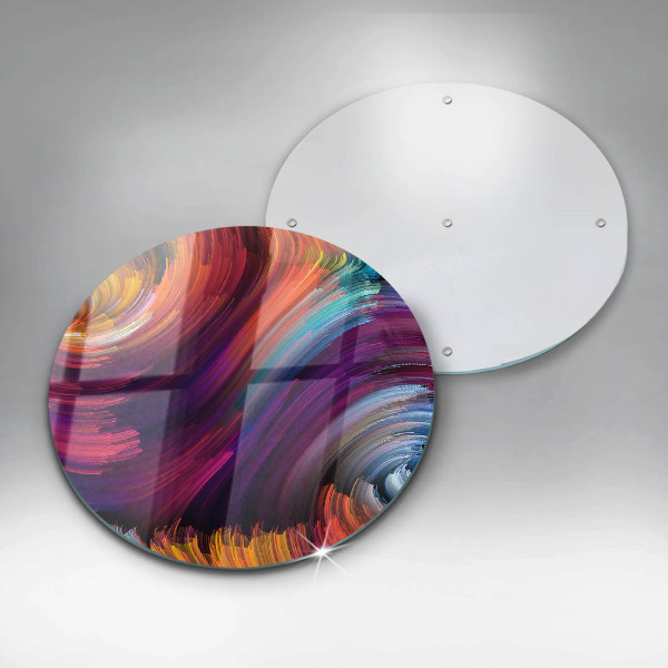 Glass cutting board Colorful highlights