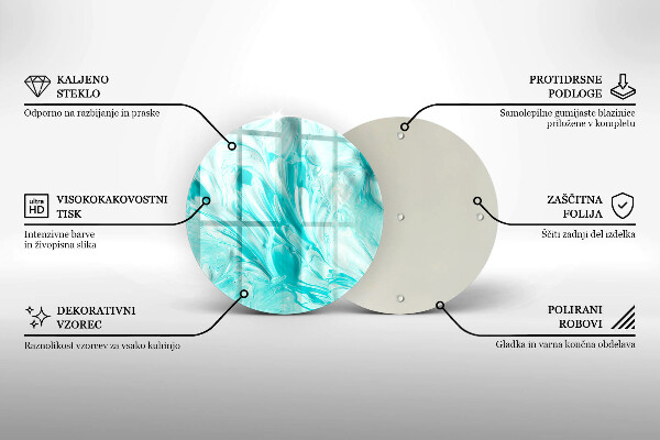 Chopping board glass Paints abstraction