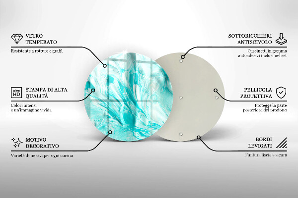 Chopping board glass Paints abstraction