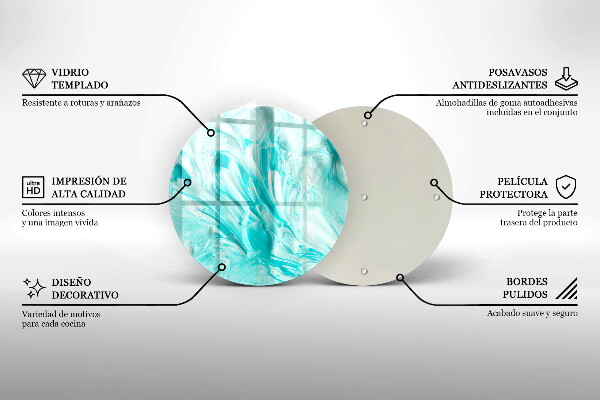 Chopping board glass Paints abstraction