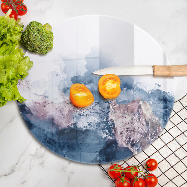 Chopping board Abstraction painted mountains