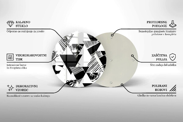Chopping board Geometric triangles