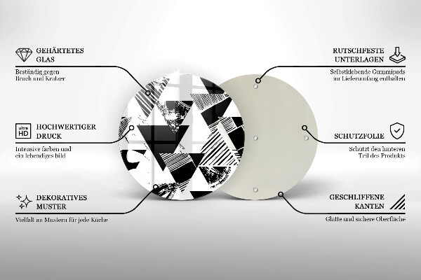 Chopping board Geometric triangles