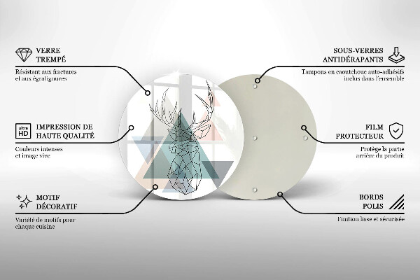 Chopping board Abstract deer