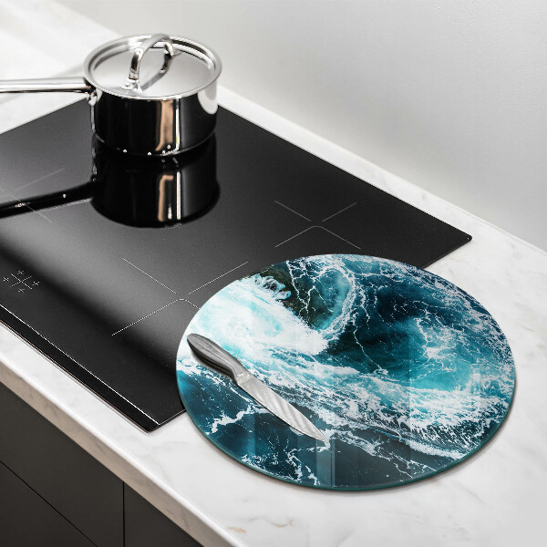 Chopping board Foamed water waves