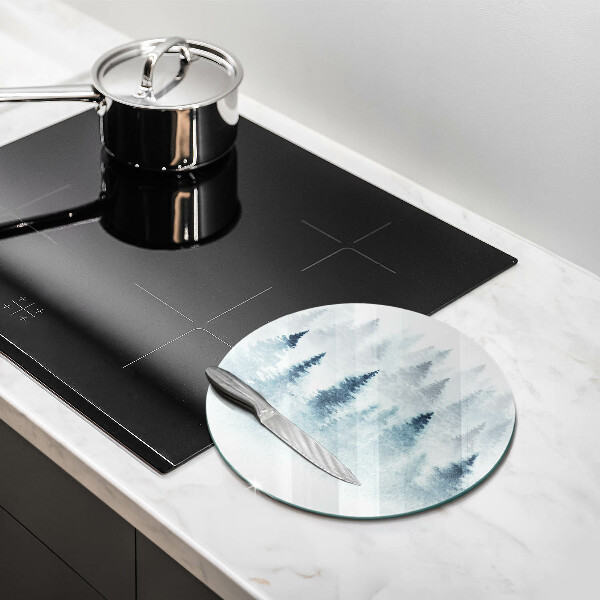 Chopping board Painted winter forest
