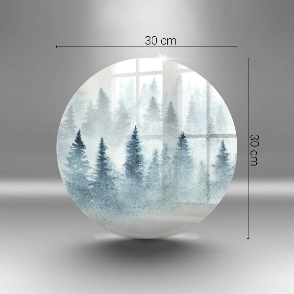 Chopping board Painted winter forest