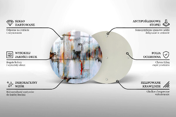 Chopping board glass Paints abstraction