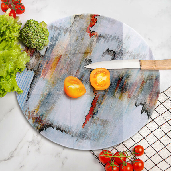 Chopping board glass Paints abstraction