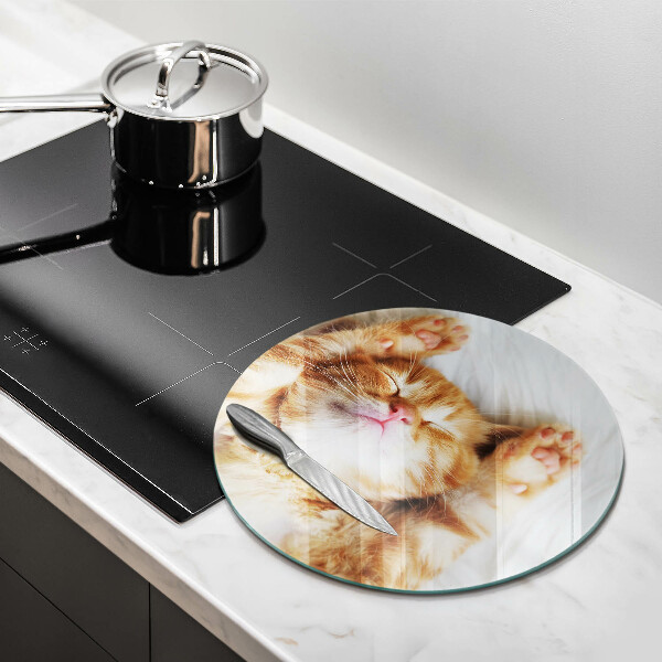Chopping board glass Little sweet kitty