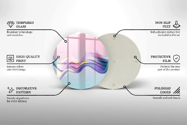 Chopping board Pastel abstraction