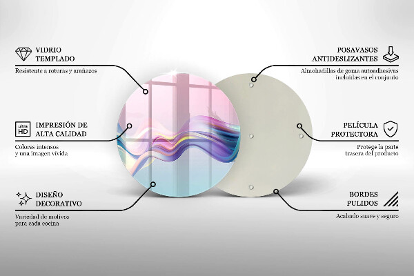 Chopping board Pastel abstraction