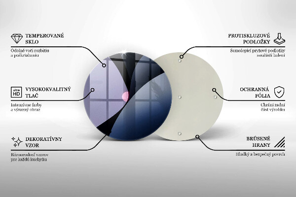 Chopping board glass Abstraction shapes
