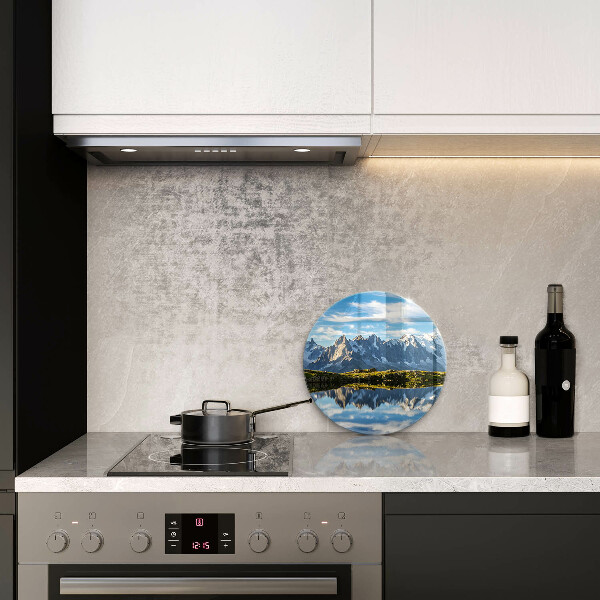 Glass cutting board Mountain landscape