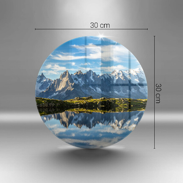 Glass cutting board Mountain landscape