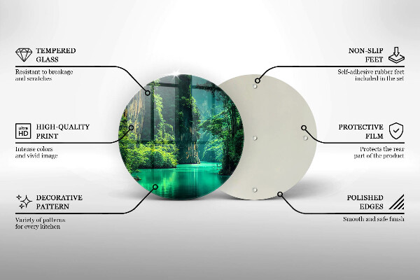 Chopping board Laguna landscape