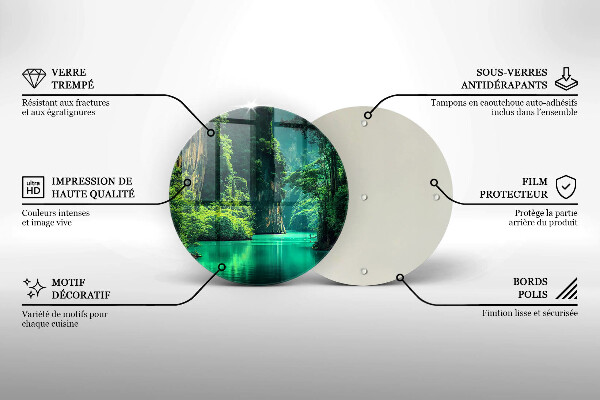 Chopping board Laguna landscape