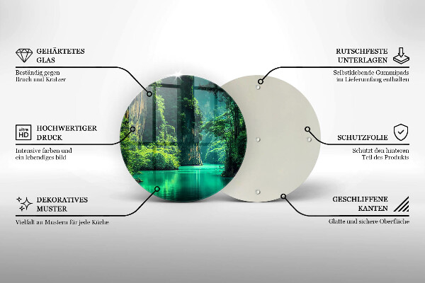 Chopping board Laguna landscape