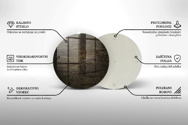 Chopping board glass Wood texture