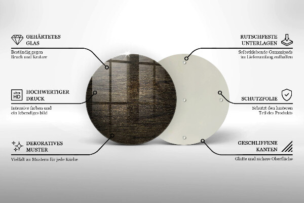 Chopping board glass Wood texture