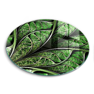 Chopping board glass Vein leaf structure