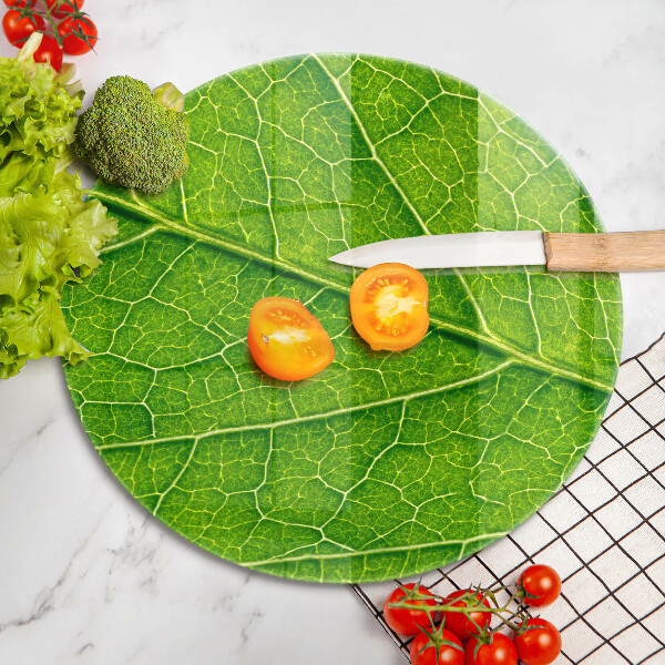 Chopping board glass Leaf lines nature