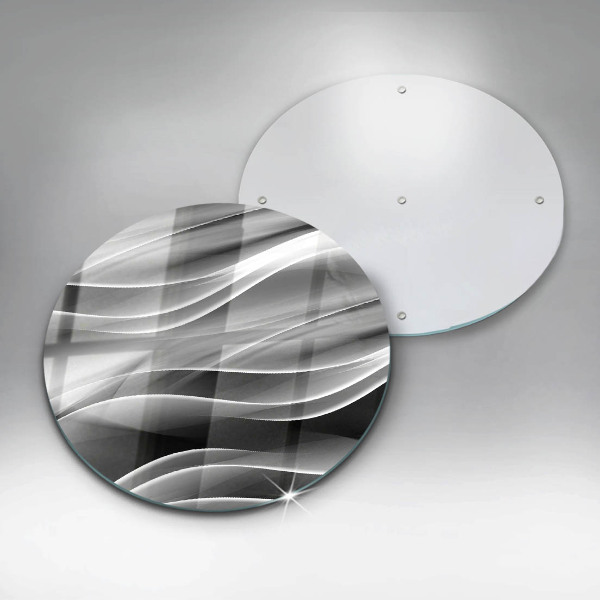 Chopping board glass Abstraction of smoke lines