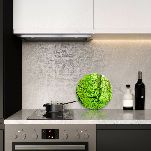 Chopping board glass Natura leaves