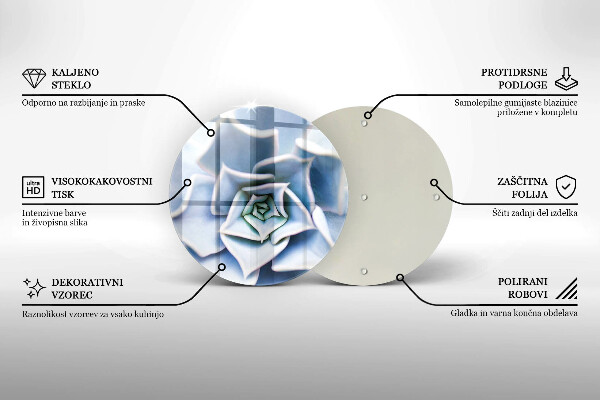 Chopping board glass Flower plant