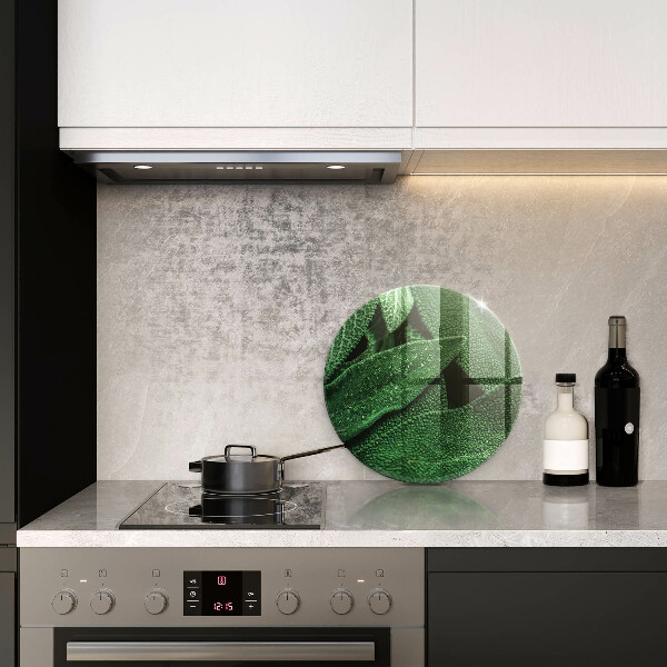 Chopping board glass Plant leaves
