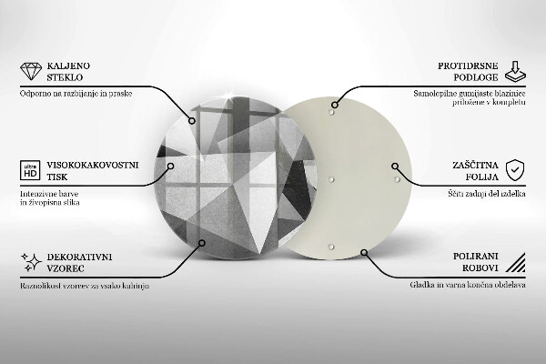 Chopping board glass Concrete sharp abstraction