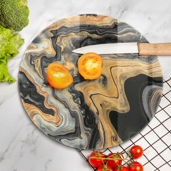 Chopping board glass Abstract structure