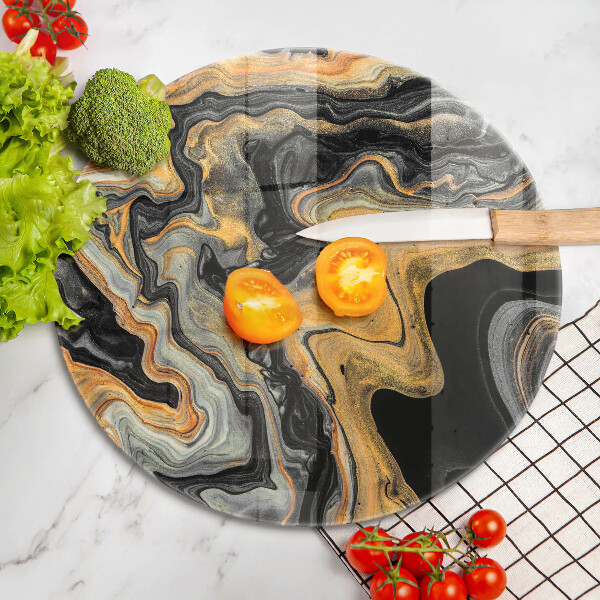 Chopping board glass Abstract structure