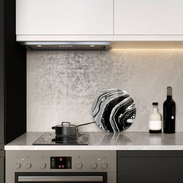 Chopping board glass Ink abstraction