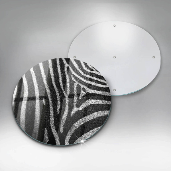 Glass cutting board Zebra stripes
