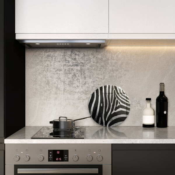 Glass cutting board Zebra stripes