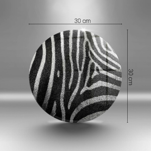 Glass cutting board Zebra stripes