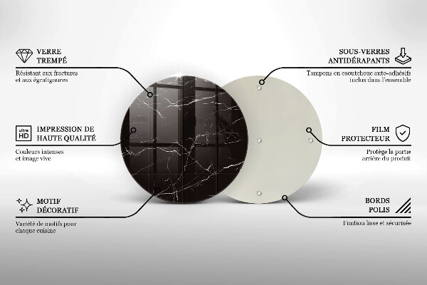 Glass cutting board Marble tiles