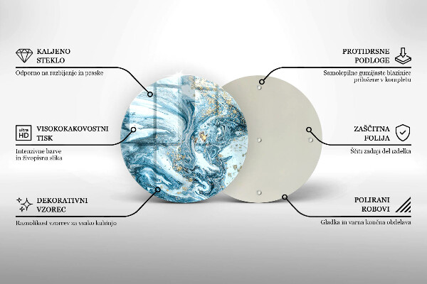 Chopping board Structure with gold