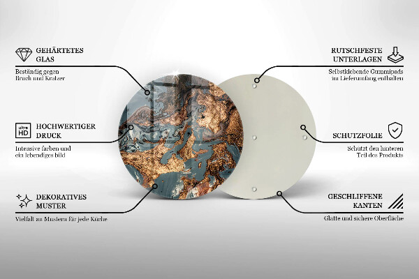 Chopping board Golden Rock structure