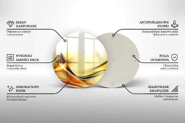 Chopping board glass Abstraction light lines