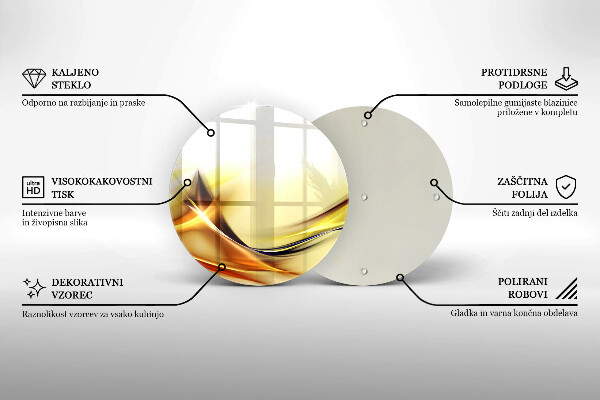 Chopping board glass Abstraction light lines