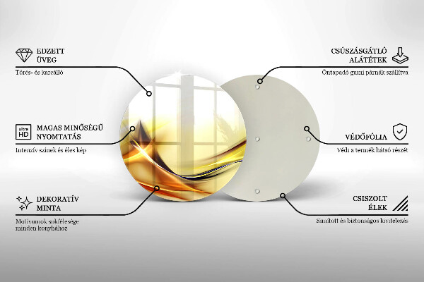 Chopping board glass Abstraction light lines