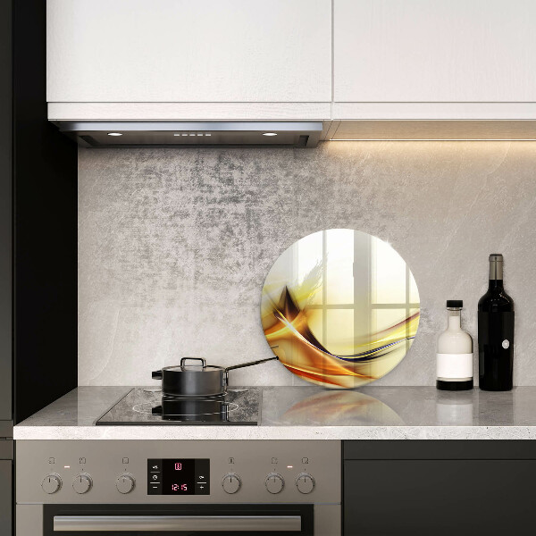 Chopping board glass Abstraction light lines