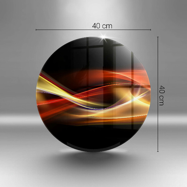 Chopping board glass Abstraction of smoke and light