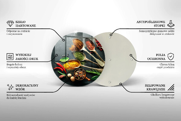 Chopping board glass Kitchen spices