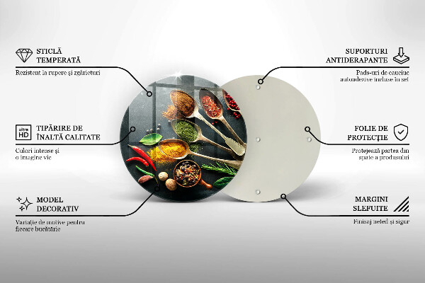 Chopping board glass Kitchen spices