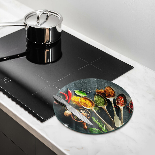 Chopping board glass Kitchen spices