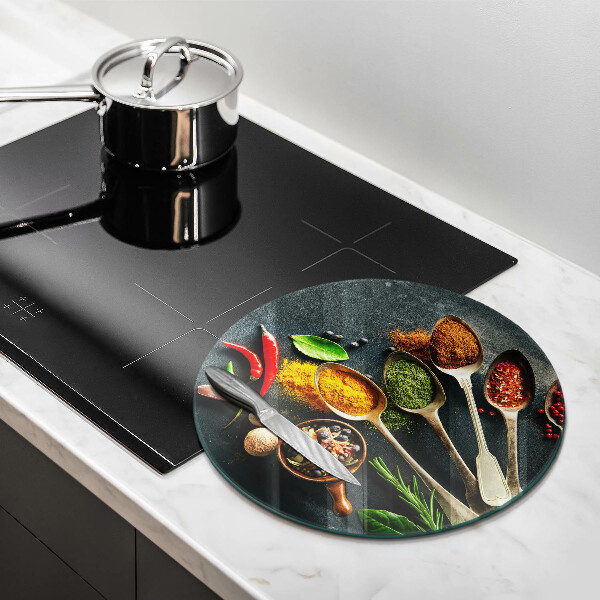 Chopping board glass Kitchen spices